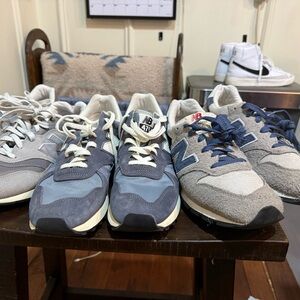 New Balance Men's Blue and Gray Sneakers